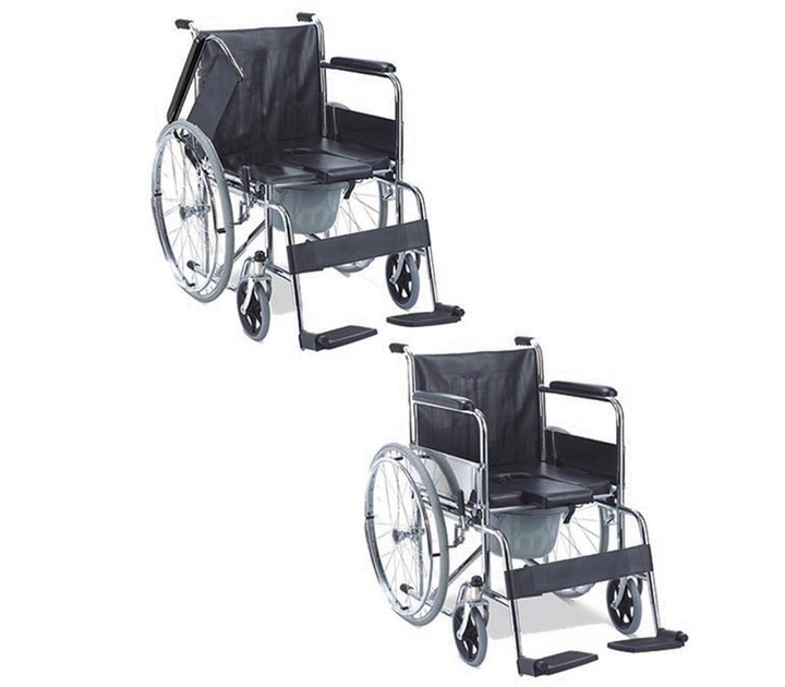 Commode Wheelchair (කොමඩ් රෝද පුටු )-image