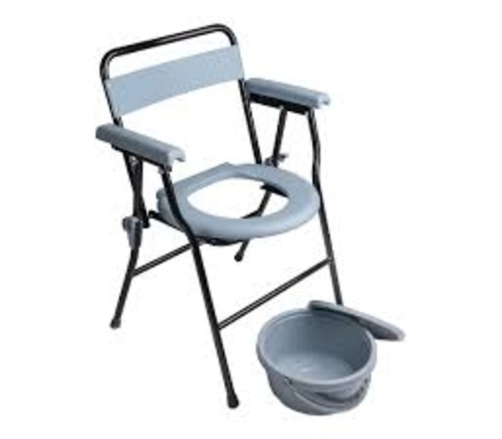 Commode Chair Gray-image